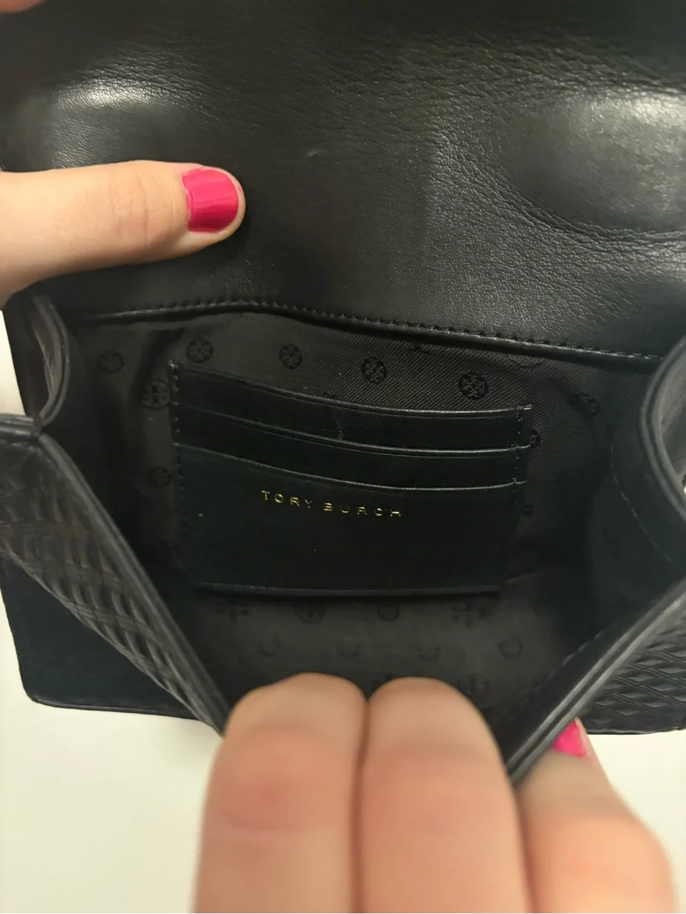Tory Burch Marion Quilted Black Chain Shoulder Bag